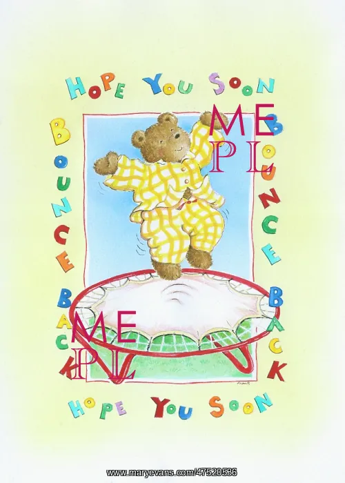 : Teddy Bear jumping on a trampoline : Teddy Bear jumping on a trampoline