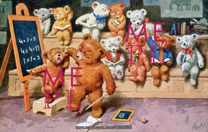 : Teddy bears in a classroom : Teddy bears in a classroom