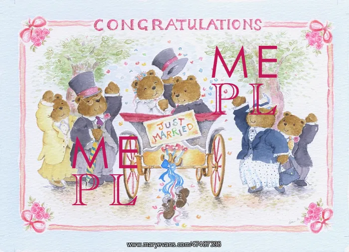 : Teddy bride & groom going away - Just Married : Teddy bride & groom going away - Just Married