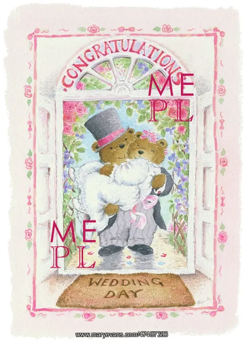  : Teddy groom carrying teddy bride over threshold