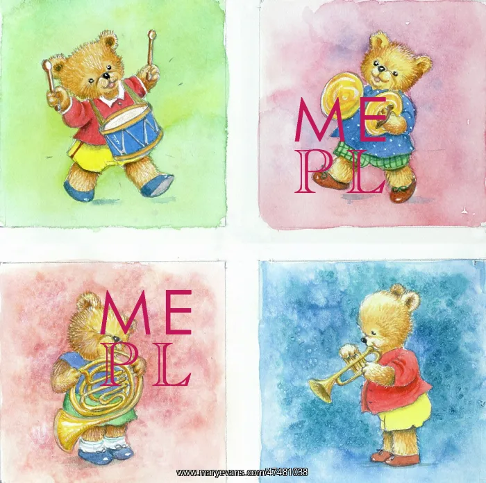 : Teddy Musicians ' Teddies with instruments : Teddy Musicians ' Teddies with instruments