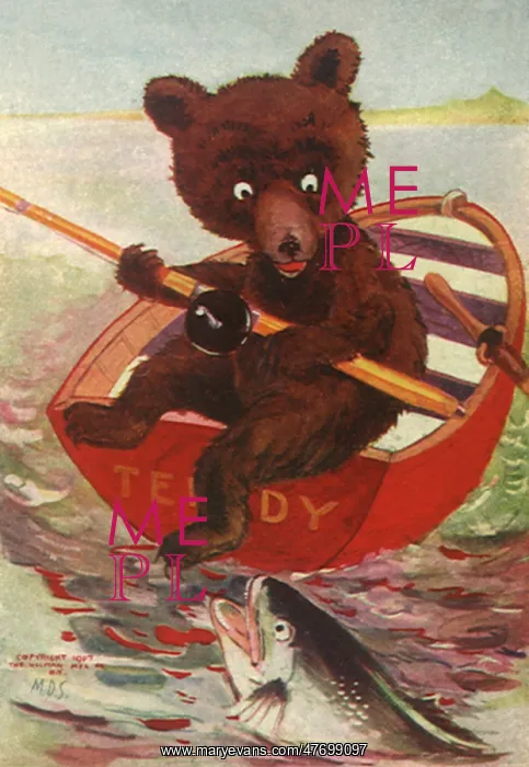  : Teddy Surprised by Fish