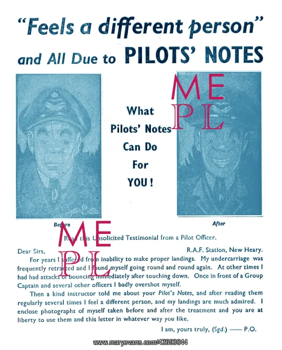: Tee Emm Pilots Notes Spoof Ads : Tee Emm Pilots Notes Spoof Ads