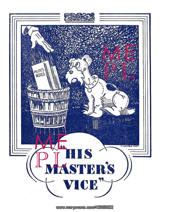 : Tee Emm Pilots Notes Spoof Ads - His Masters Voice : Tee Emm Pilots Notes Spoof Ads - His Masters Voice