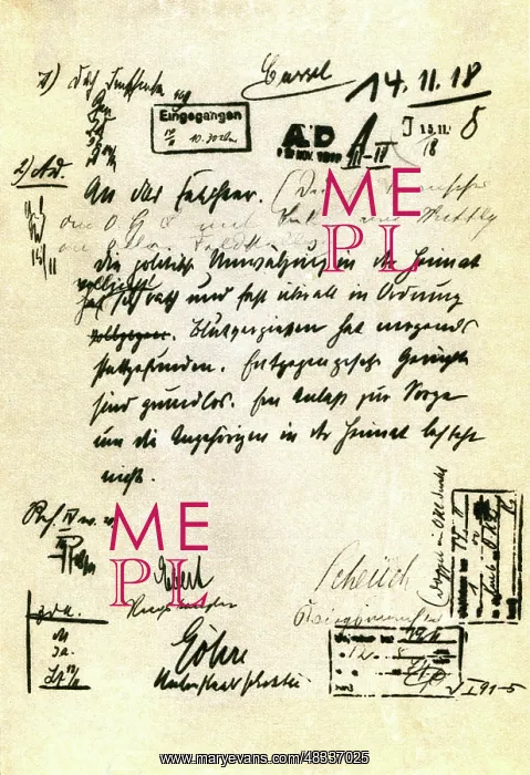 : Telegram from Friedrich Ebert to the OHL, 1918 : Telegram from Friedrich Ebert to the OHL, 1918