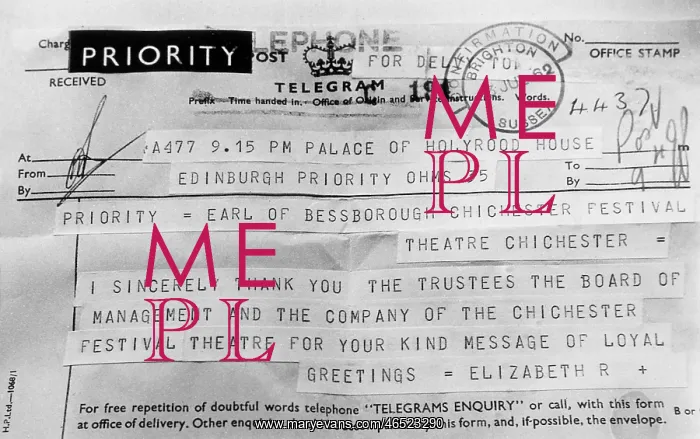  : TELEGRAM FROM QUEEN