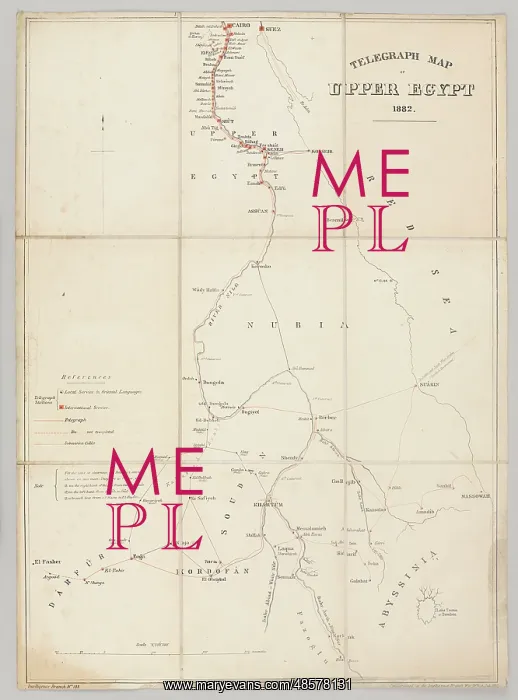 : Telegraph map of Upper Egypt : Telegraph map of Upper Egypt