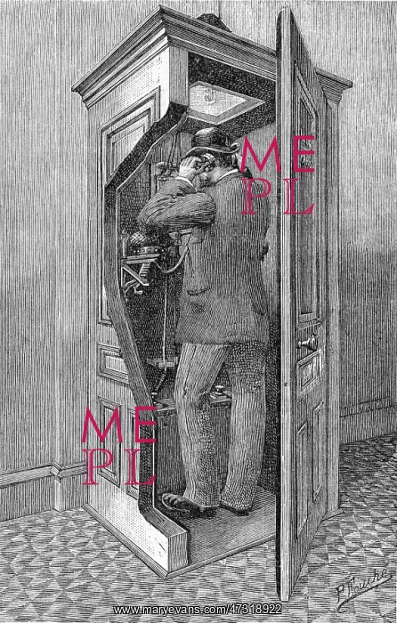  : TELEPHONE BOX  /  C19TH
