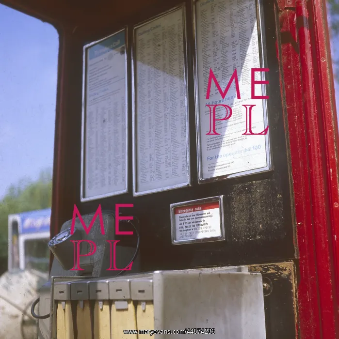 : TELEPHONE BOX INTERIOR : TELEPHONE BOX INTERIOR
