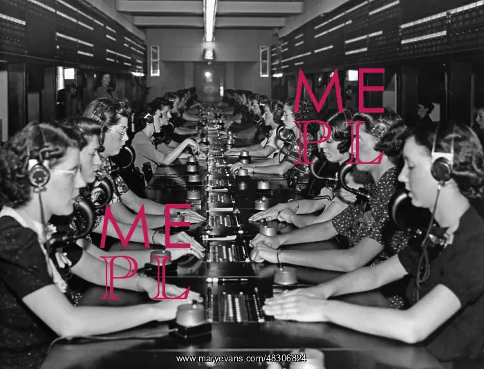 : Telephone operators, 1938 : Telephone operators, 1938