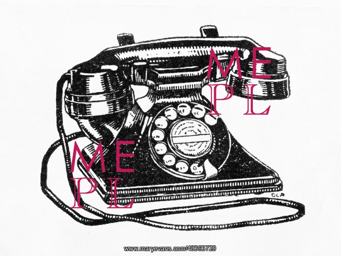  : Telephone, printer's block