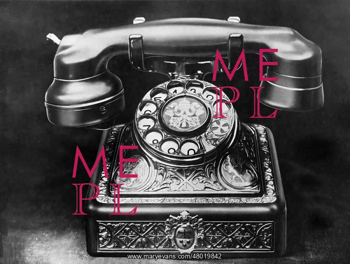 : Telephone set of Pope Pius XI. 1930 : Telephone set of Pope Pius XI. 1930