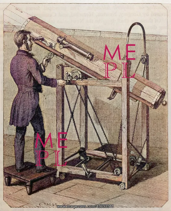  : TELESCOPE. NEWTONIAN TELESCOPE as modified by Foucault