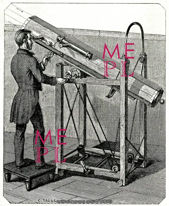  : TELESCOPE. NEWTONIAN TELESCOPE as modified by Foucault