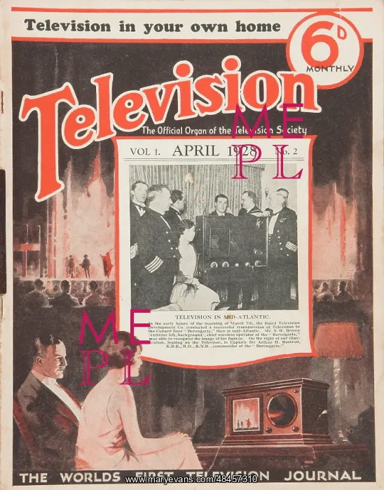 : Television magazine cover : Television magazine cover