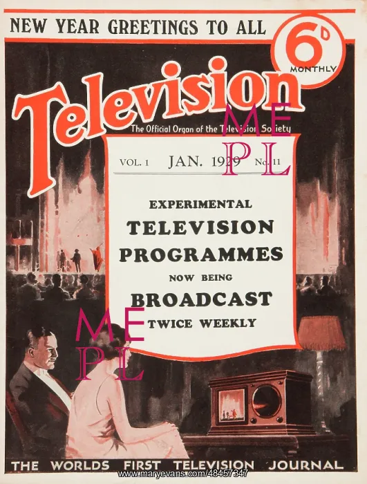 : Television magazine cover : Television magazine cover