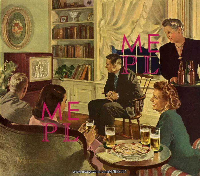 : Television Party with Beer : Television Party with Beer
