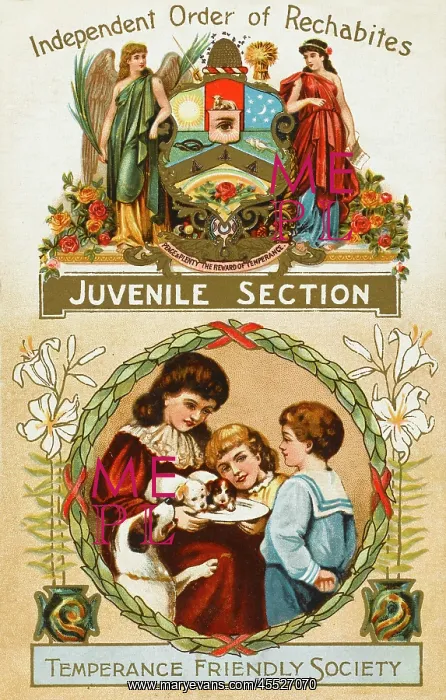 : Temperance Friendly Society Postcard : Temperance Friendly Society Postcard