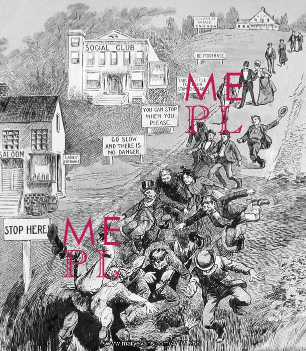  : Temperance magic lantern slide Victorian period