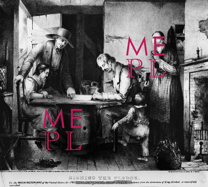 : Temperance Movement: Signing the Pledge : Temperance Movement: Signing the Pledge
