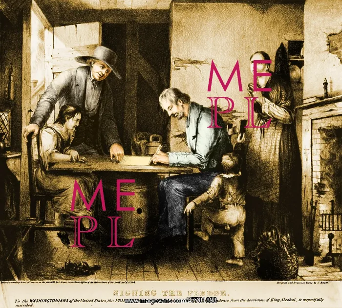 : Temperance Movement: Signing the Pledge : Temperance Movement: Signing the Pledge