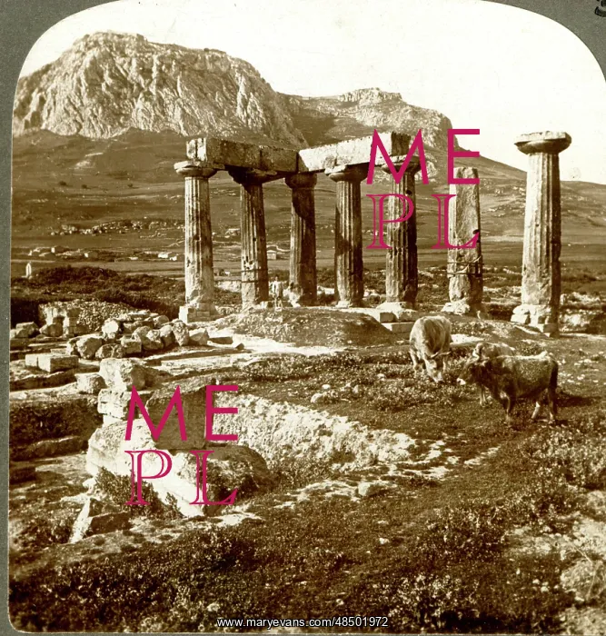 : The Temple and Acropolis of old Corinth, Greece