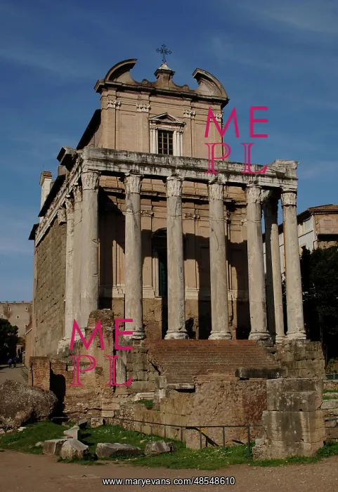 : Temple of Antoninus and Faustina. Rome. Italy : Temple of Antoninus and Faustina. Rome. Italy