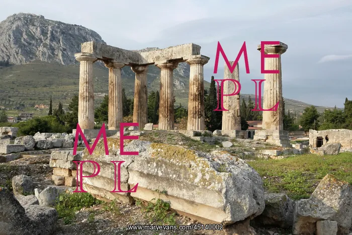 : Temple of Apollo, Corinth, Greece : Temple of Apollo, Corinth, Greece