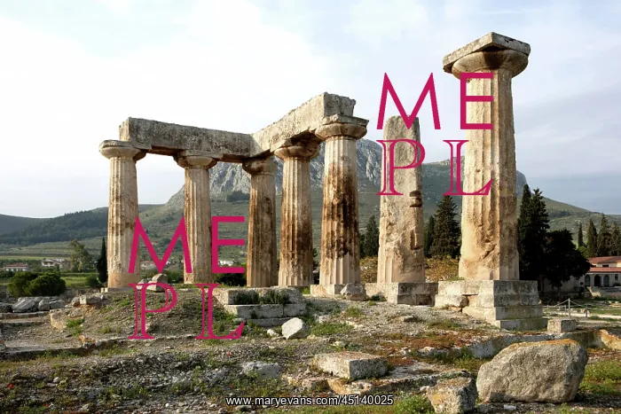 : Temple of Apollo, Corinth, Greece : Temple of Apollo, Corinth, Greece