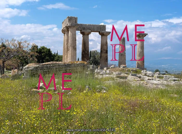 : Temple of Apollo, Corinth, Greece : Temple of Apollo, Corinth, Greece