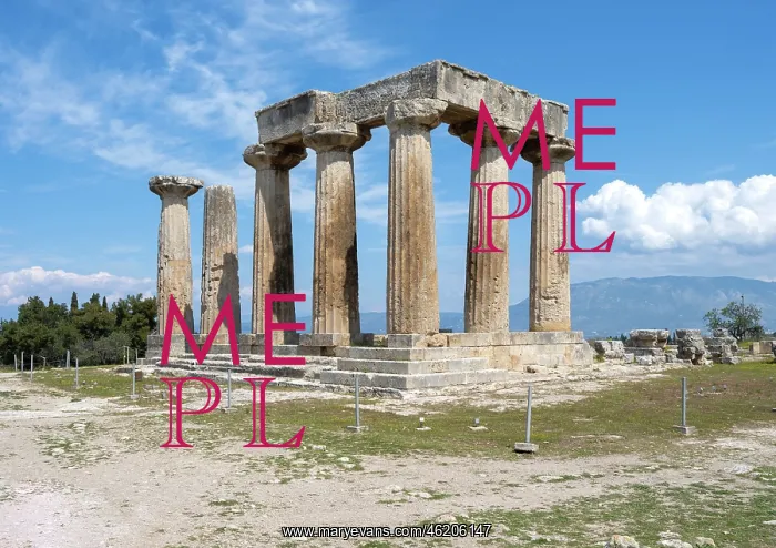 : Temple of Apollo, Corinth, Greece : Temple of Apollo, Corinth, Greece