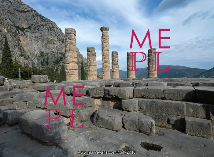 : Temple of Apollo, Delphi, Greece : Temple of Apollo, Delphi, Greece