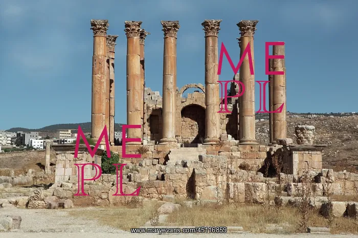 : Temple of Artemis, Jerash, Jordan : Temple of Artemis, Jerash, Jordan