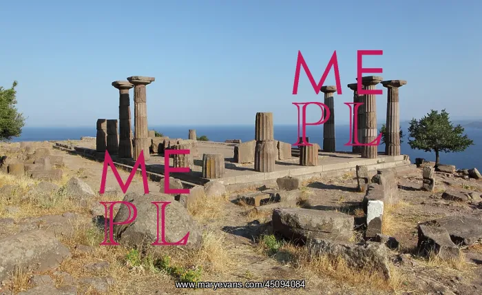 : Temple of Athena, Assos, Turkey : Temple of Athena, Assos, Turkey