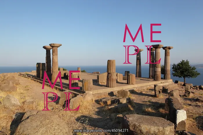 : Temple of Athena, Assos, Turkey : Temple of Athena, Assos, Turkey