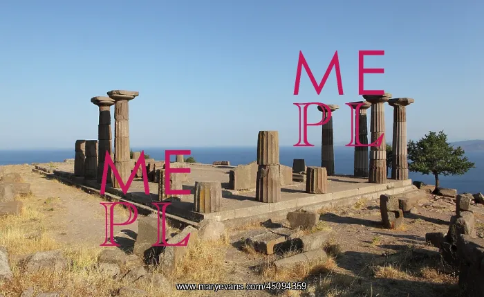 : Temple of Athena, Assos, Turkey : Temple of Athena, Assos, Turkey