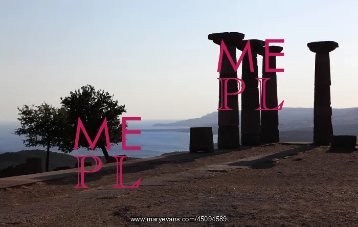 : Temple of Athena, Assos, Turkey : Temple of Athena, Assos, Turkey