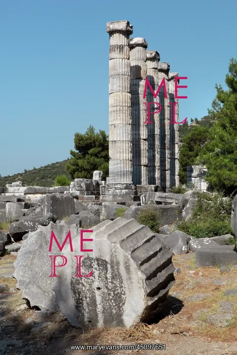 : Temple of Athena, Priene, Aydin, Turkey : Temple of Athena, Priene, Aydin, Turkey