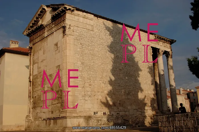 : Temple of Augustus. Pula. Croatia : Temple of Augustus. Pula. Croatia