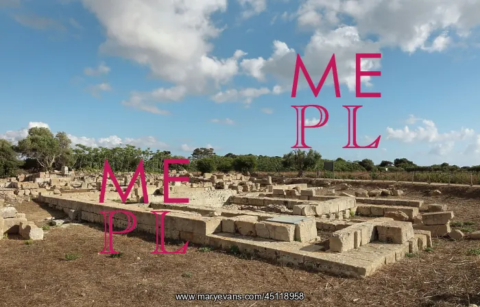 : Temple, Cappiddazzu sanctuary, Mozia, Sicily, Italy : Temple, Cappiddazzu sanctuary, Mozia, Sicily, Italy