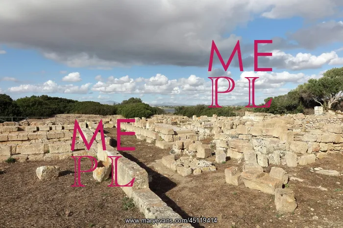 : Temple, Cappiddazzu sanctuary, Mozia, Sicily, Italy : Temple, Cappiddazzu sanctuary, Mozia, Sicily, Italy