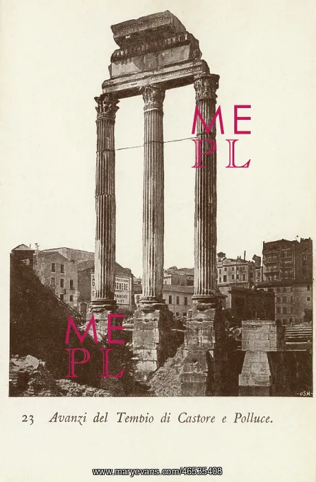 : The Temple of Castor and Pollux - Rome, Italy : The Temple of Castor and Pollux - Rome, Italy