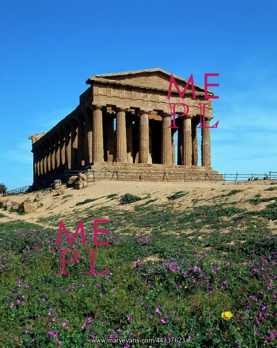 : Temple of Concorde in the : Temple of Concorde in the
