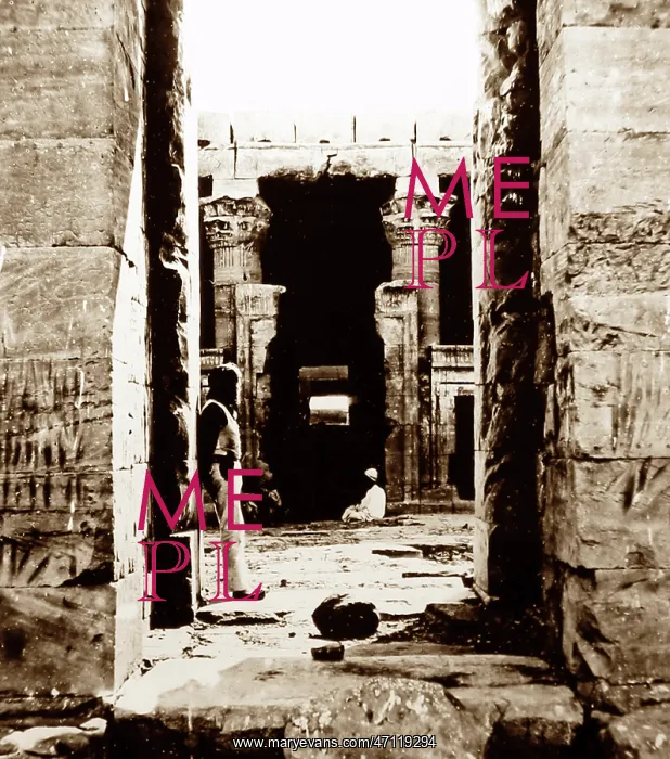  : Temple at Dakka, Egypt, 1850s by Francis Frith