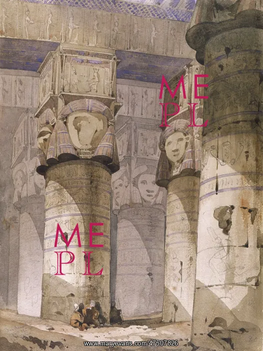 : TEMPLE AT DENDERAH / 1840 : TEMPLE AT DENDERAH / 1840