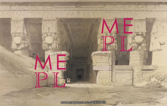 : TEMPLE AT DENDERAH / EGYPT : TEMPLE AT DENDERAH / EGYPT