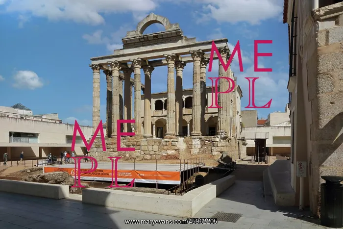 : Temple of Diana, Merida, Extremadura, Spain : Temple of Diana, Merida, Extremadura, Spain