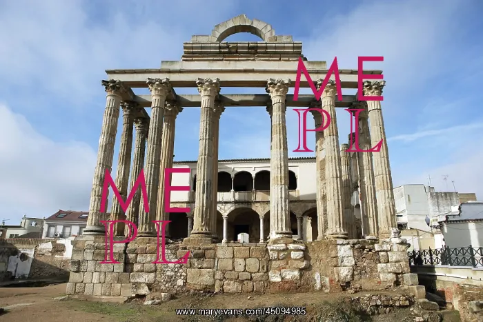 : Temple of Diana, Merida, Spain : Temple of Diana, Merida, Spain