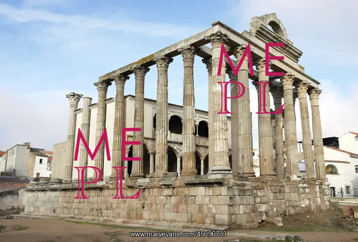 : Temple of Diana, Merida, Spain : Temple of Diana, Merida, Spain