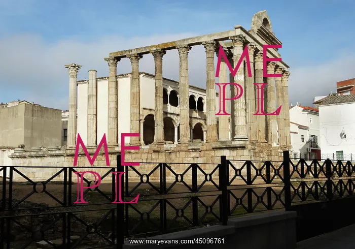 : Temple of Diana, Merida, Spain : Temple of Diana, Merida, Spain